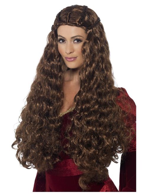 Hovedbilde Medieval  Princess Wig (Brun) - 43661